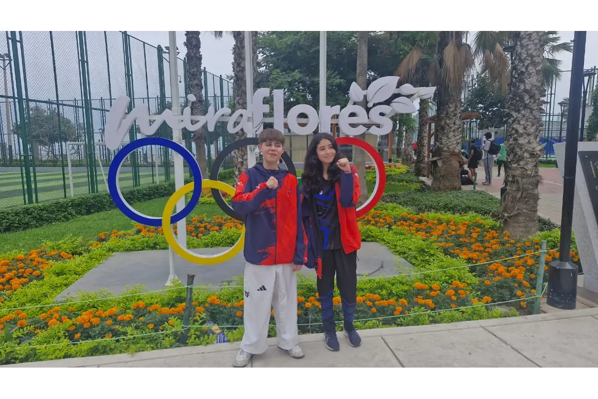 Mariana y David durante el Sudamericano ITF Lima 2026